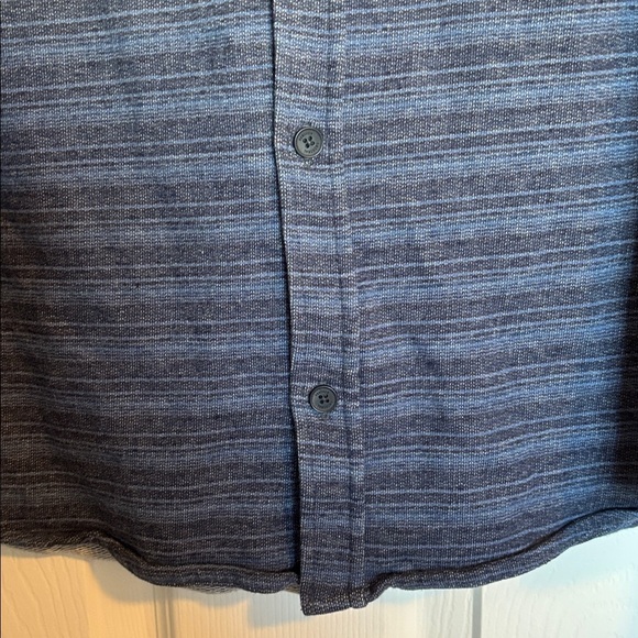 Original Penguin men’s blue striped long sleeve button down shirt size medium - Picture 4 of 8